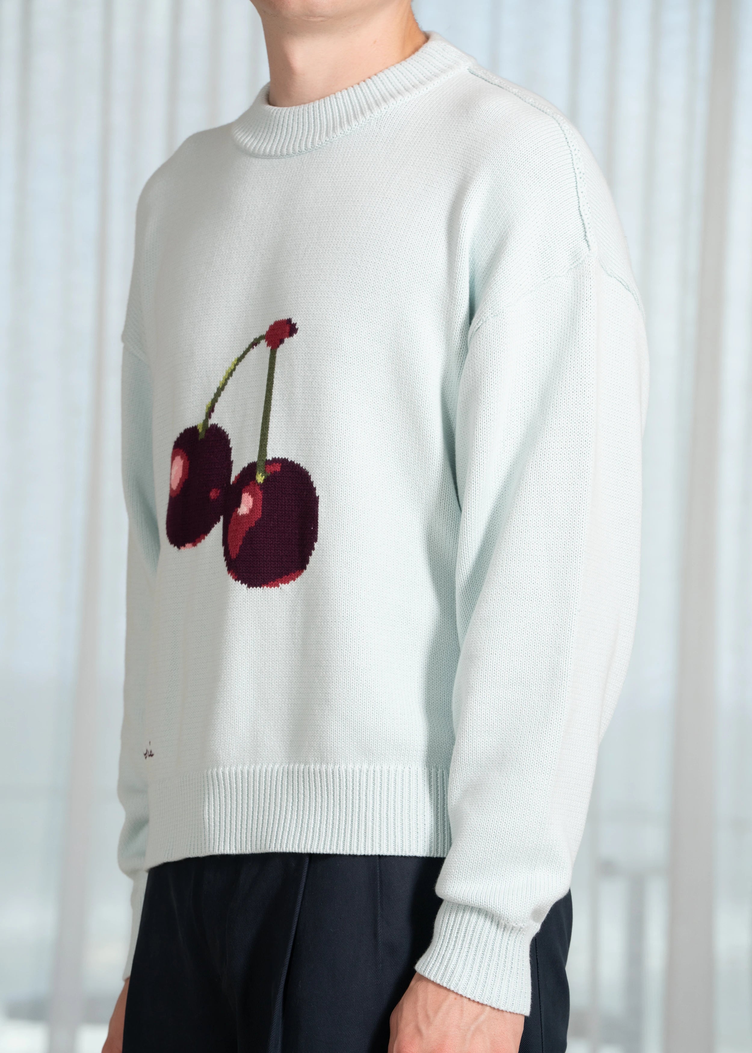 Cherry Intarsia Knit