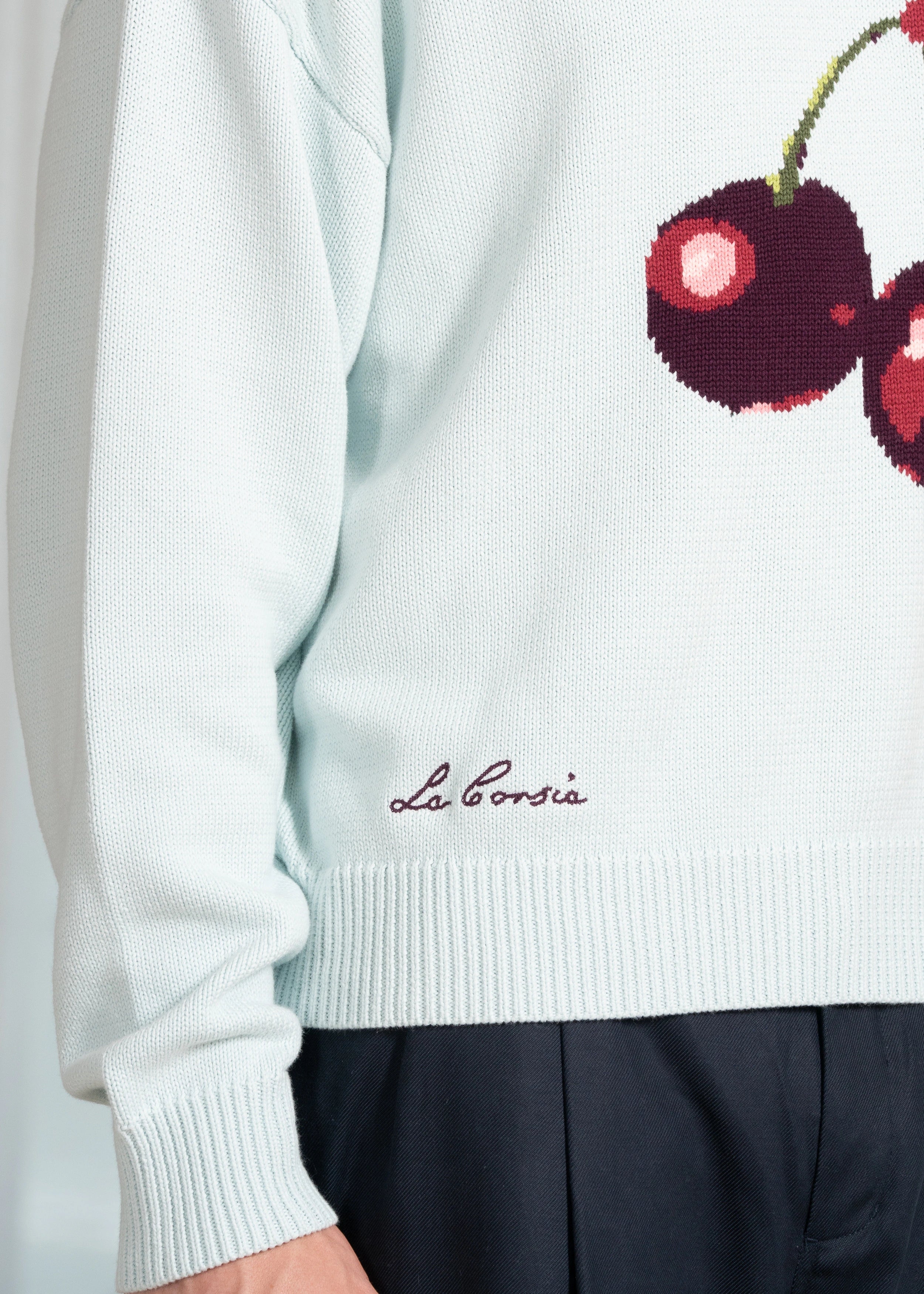 Cherry Intarsia Knit