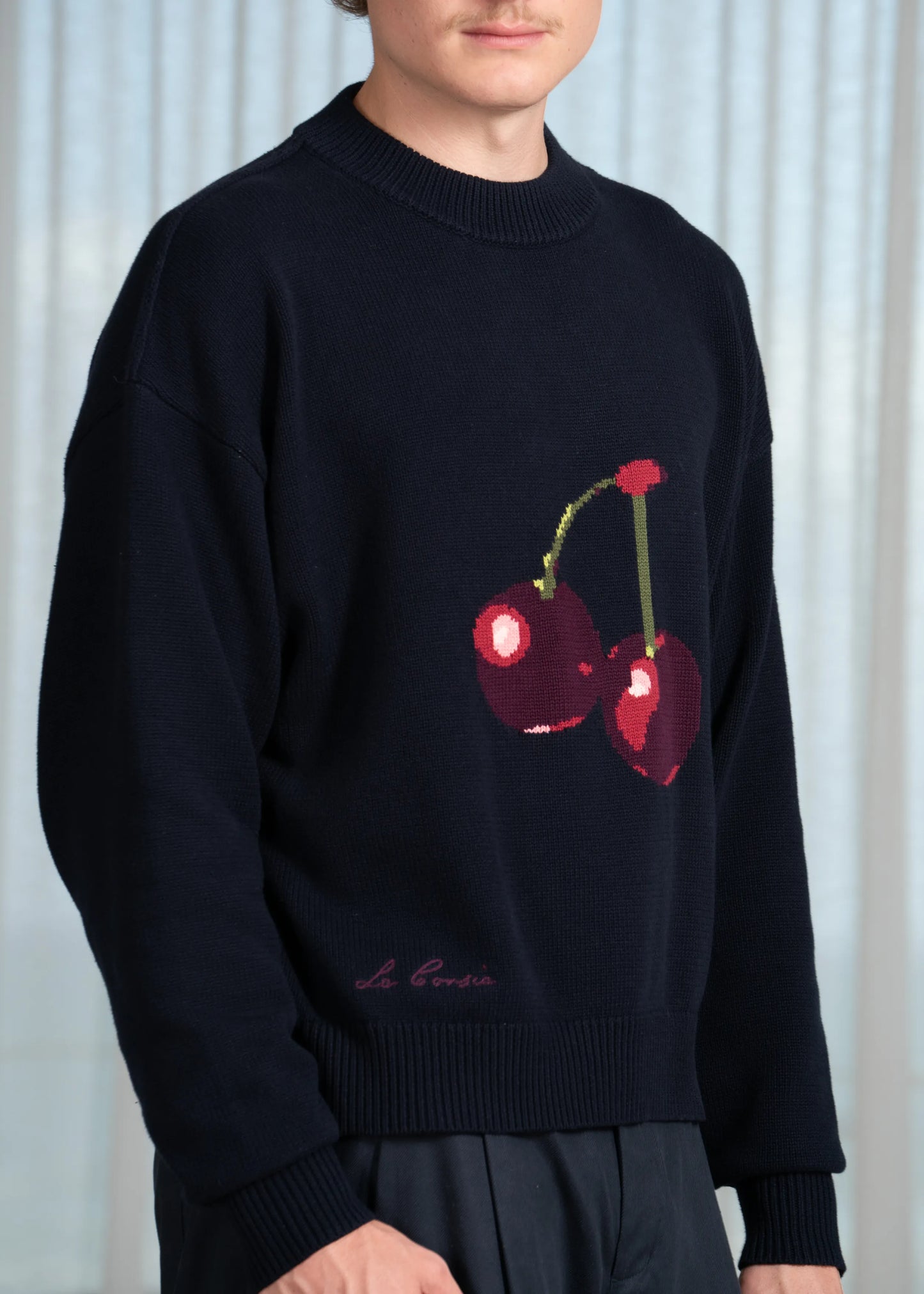 Cherry Intarsia Knit
