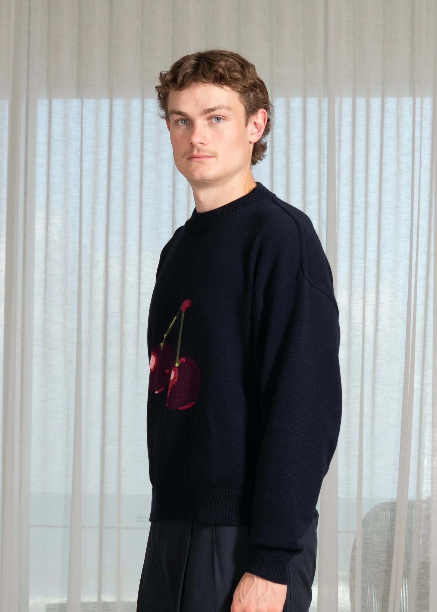Cherry Intarsia Knit
