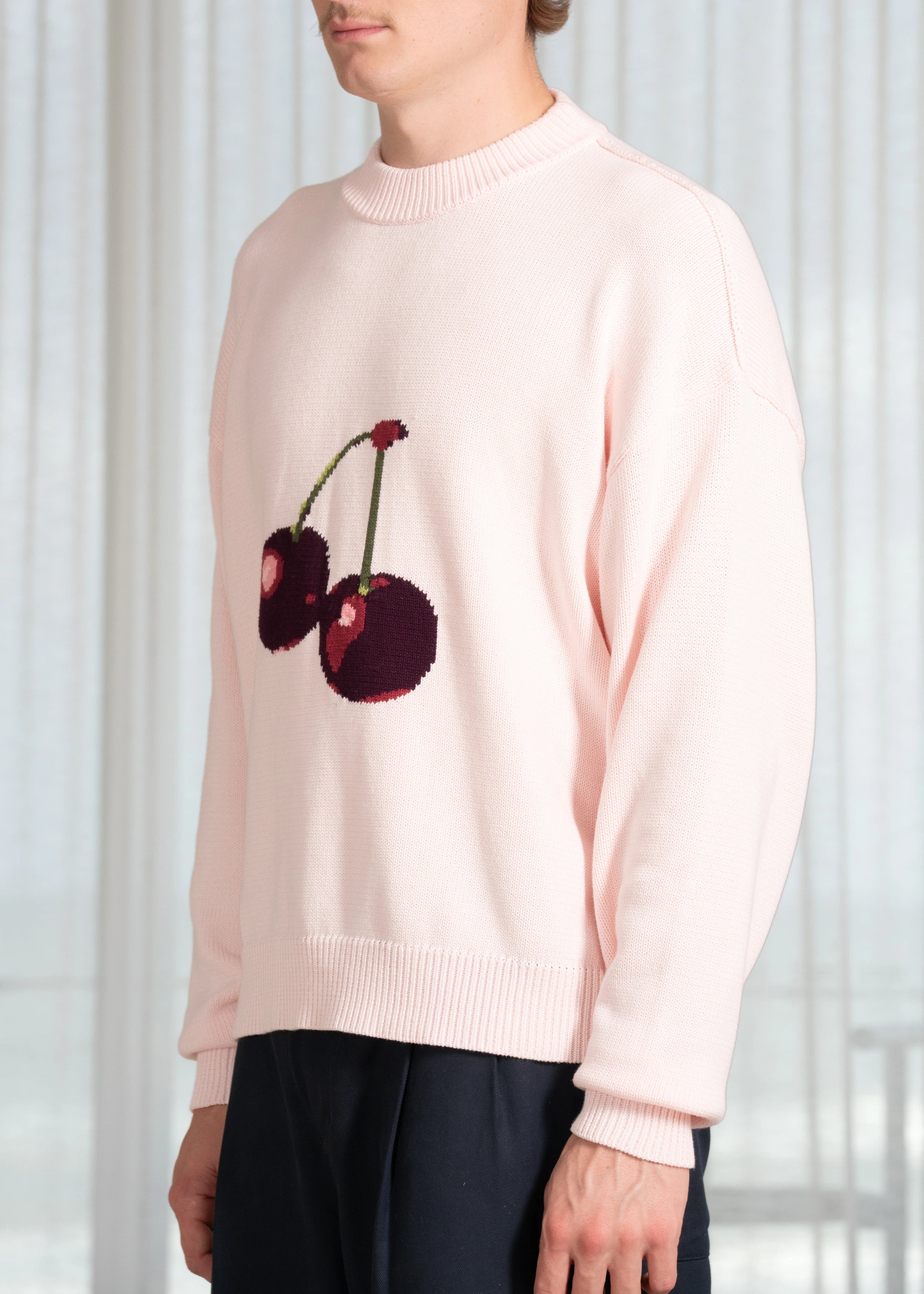 Cherry Intarsia Knit