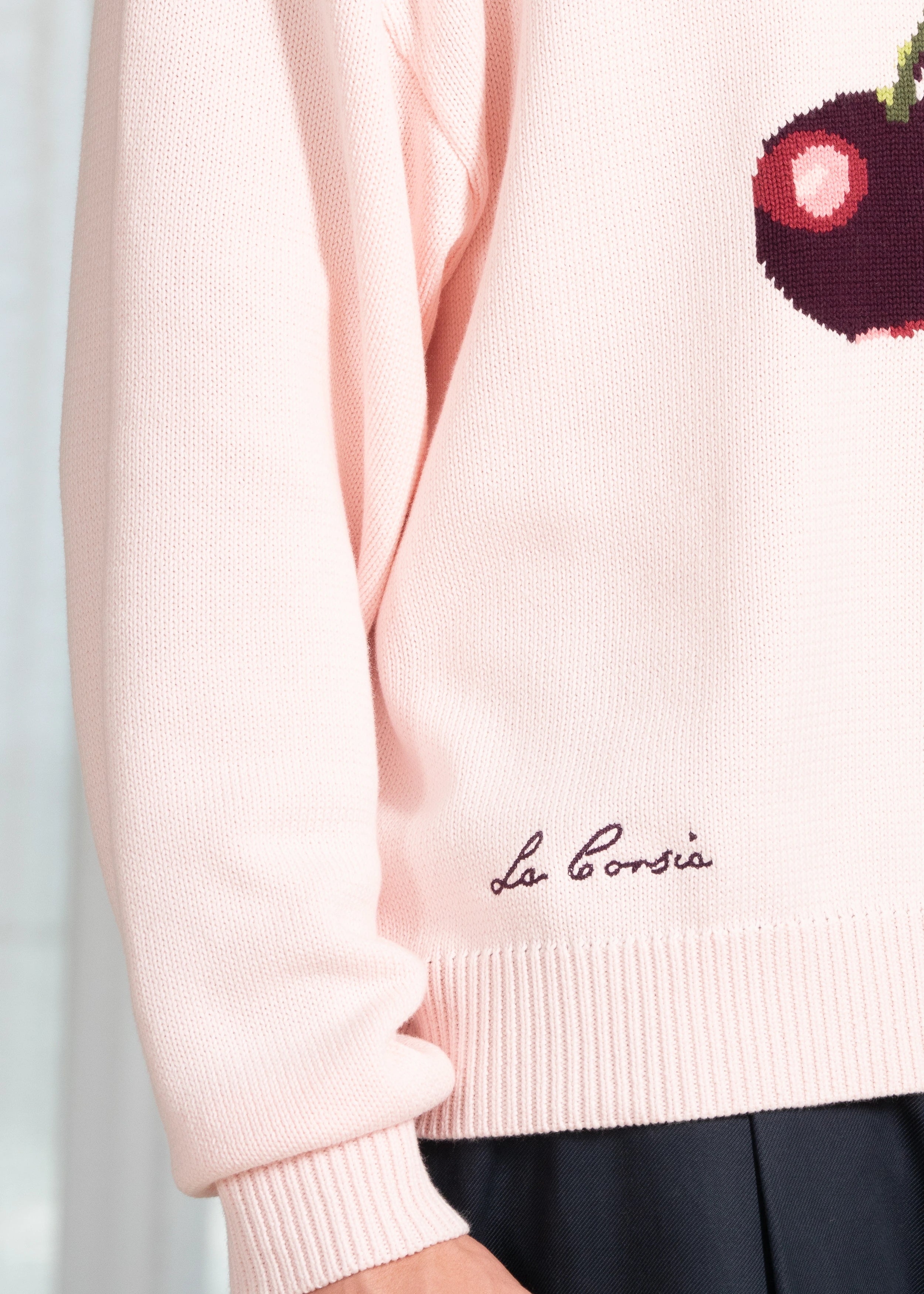 Cherry Intarsia Knit