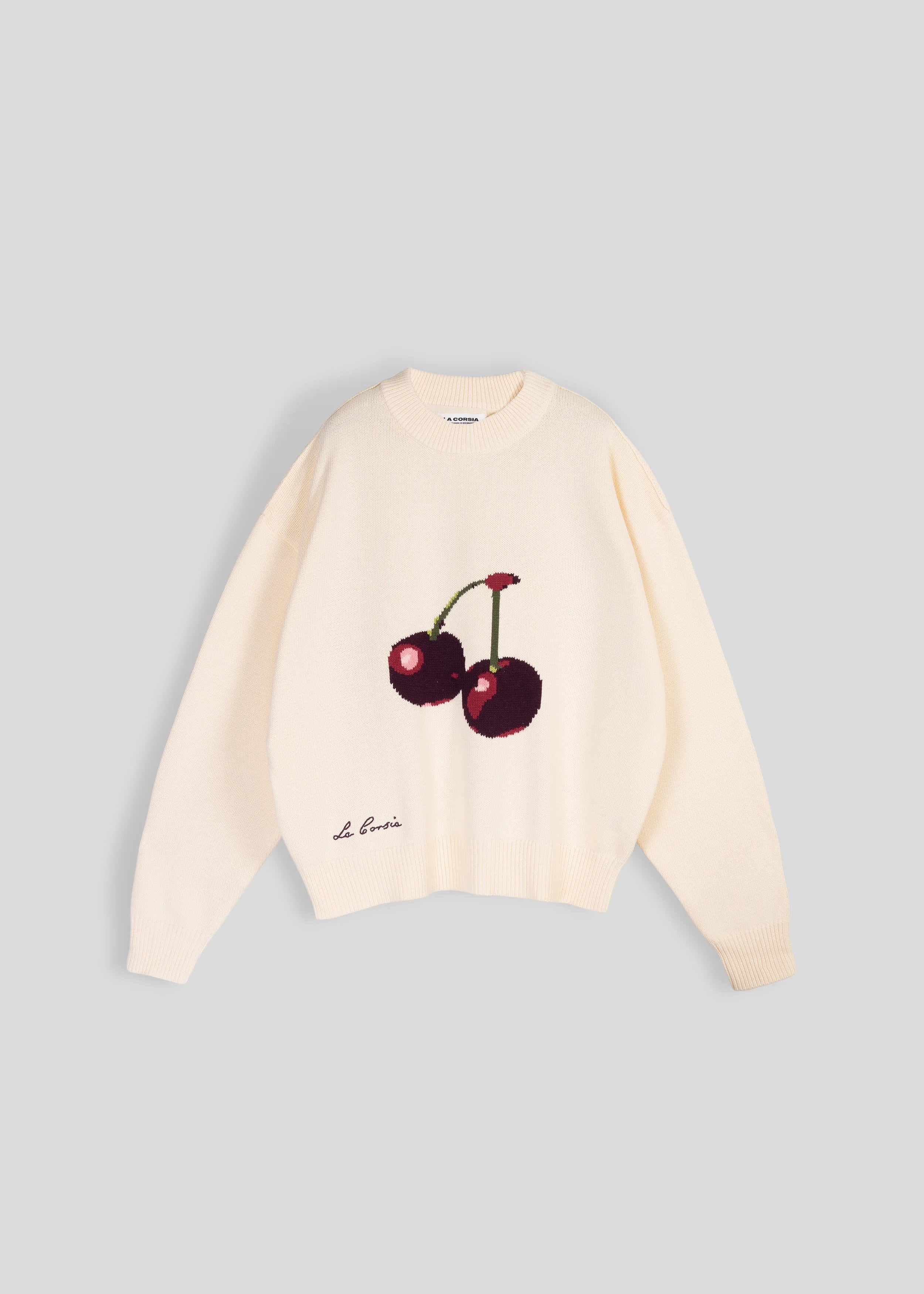 Cherry Intarsia Knit