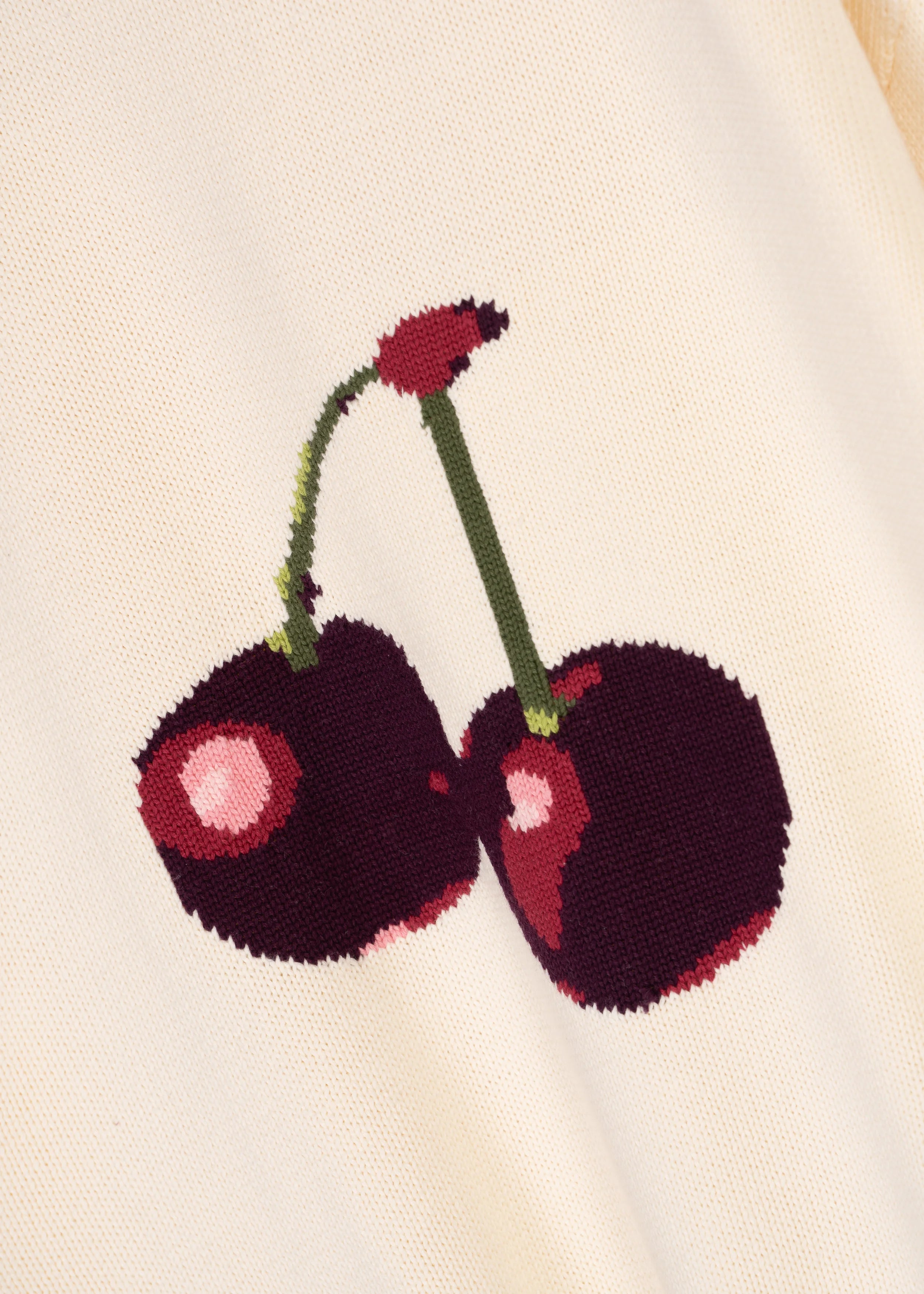 Cherry Intarsia Knit