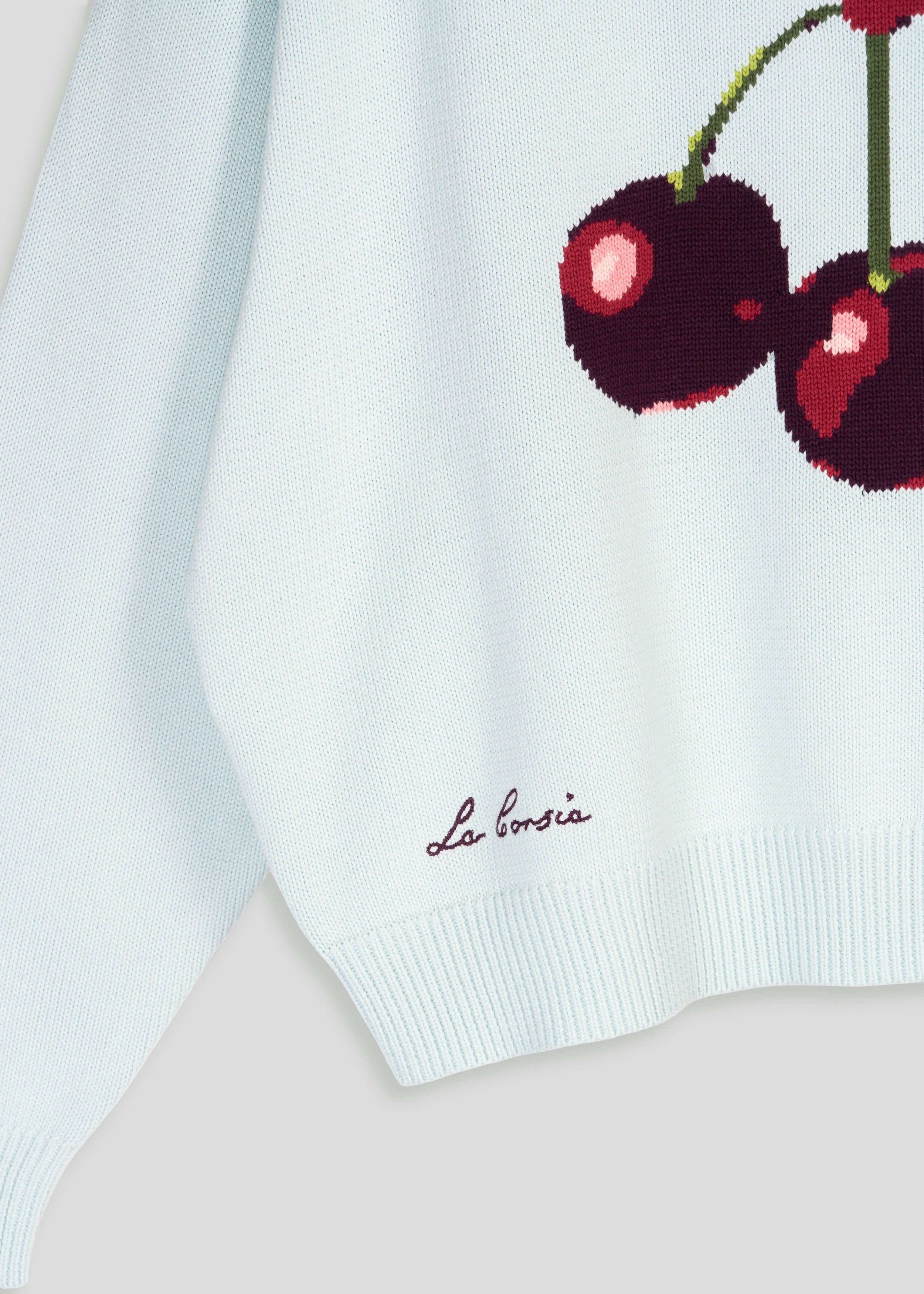 Cherry Intarsia Knit
