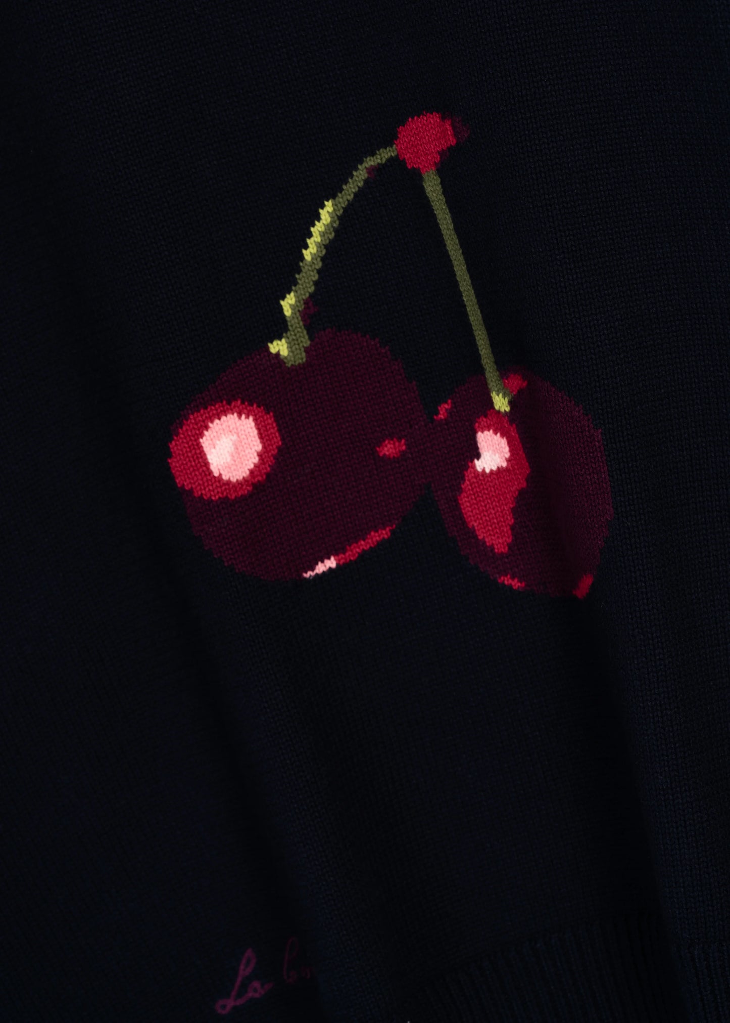 Cherry Intarsia Knit