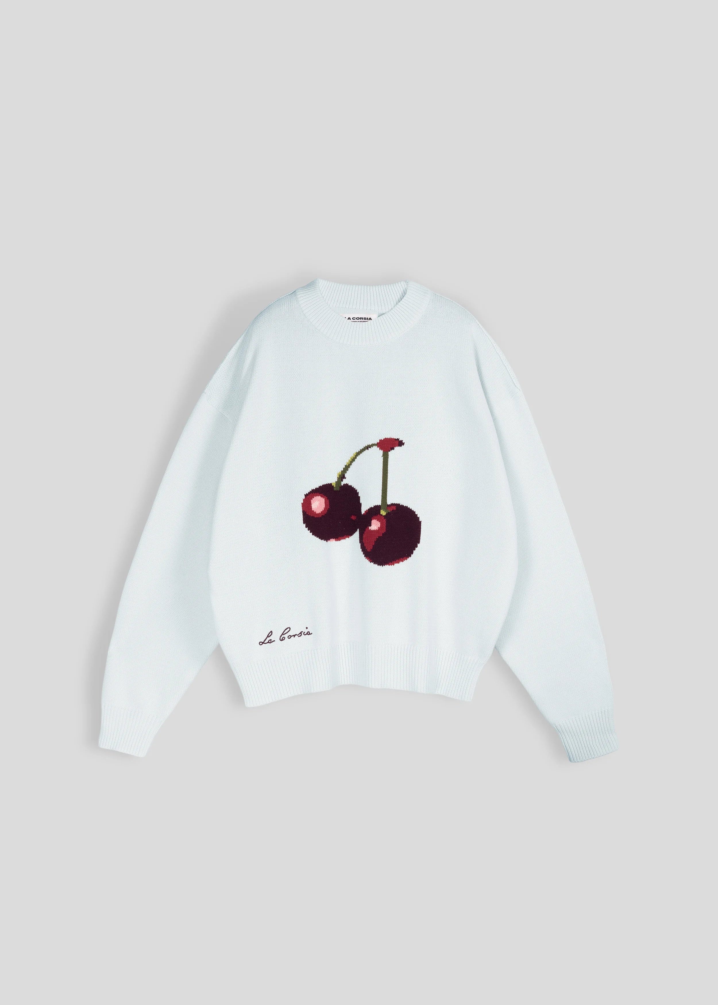 Cherry Intarsia Knit