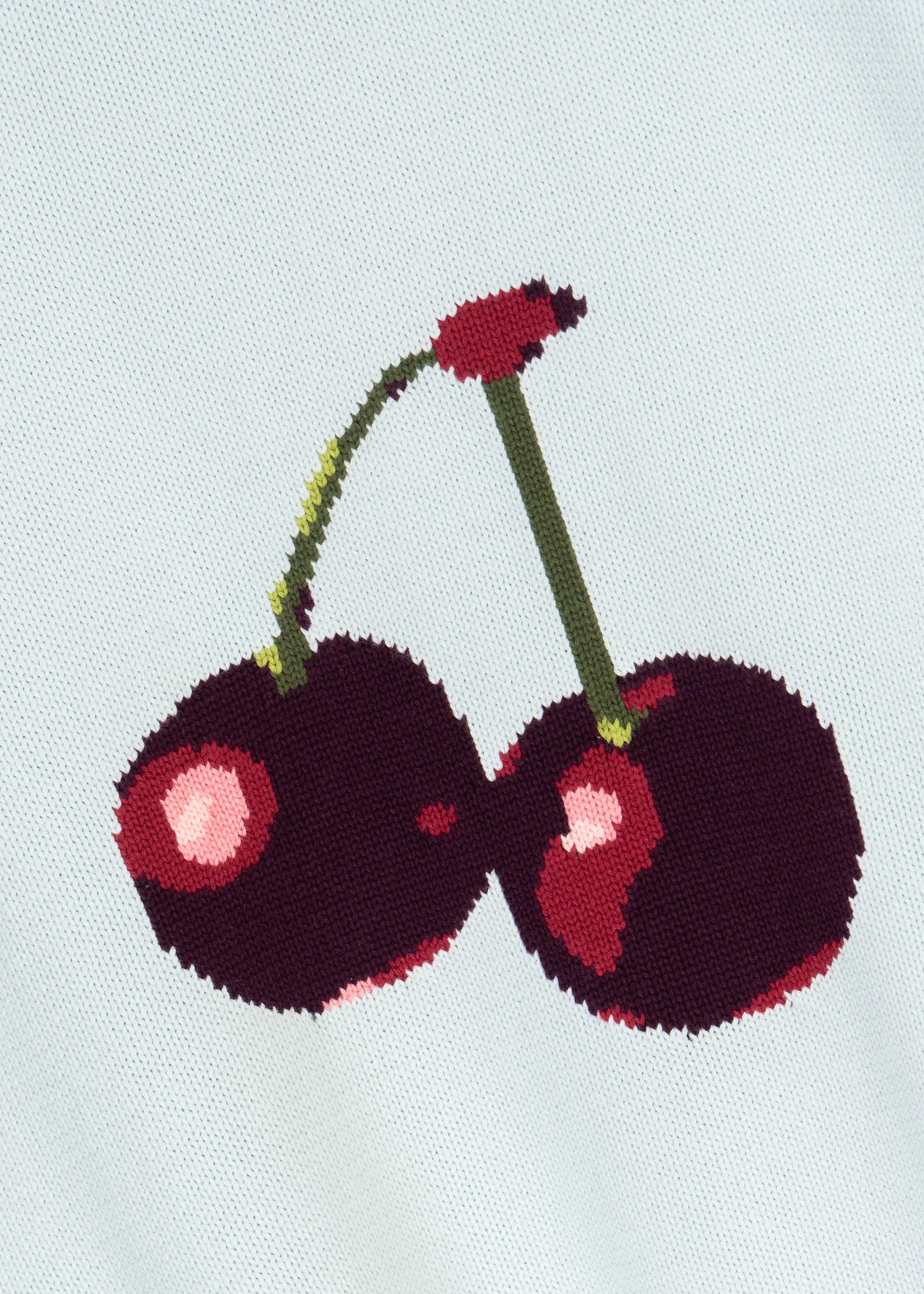 Cherry Intarsia Knit