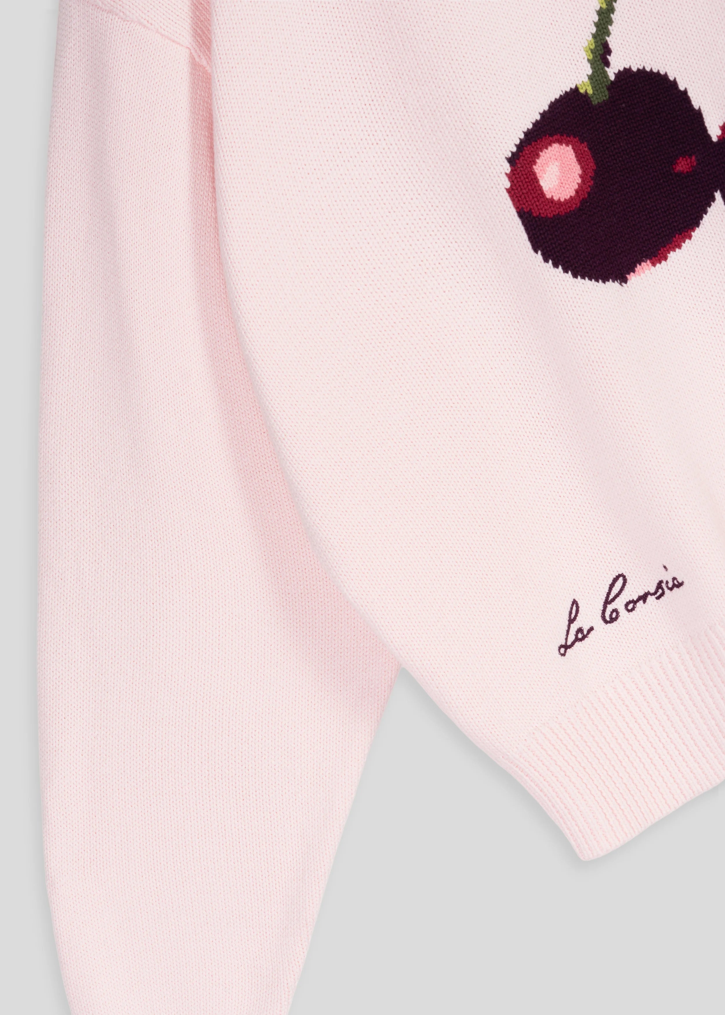 Cherry Intarsia Knit