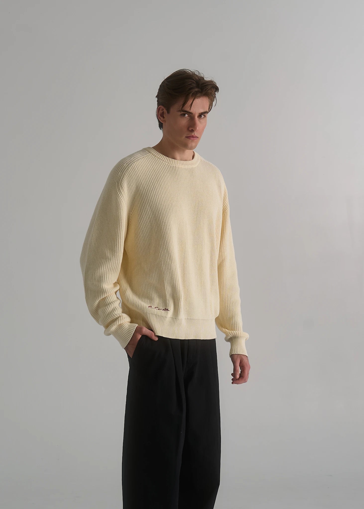 Cotton Fisherman Sweater