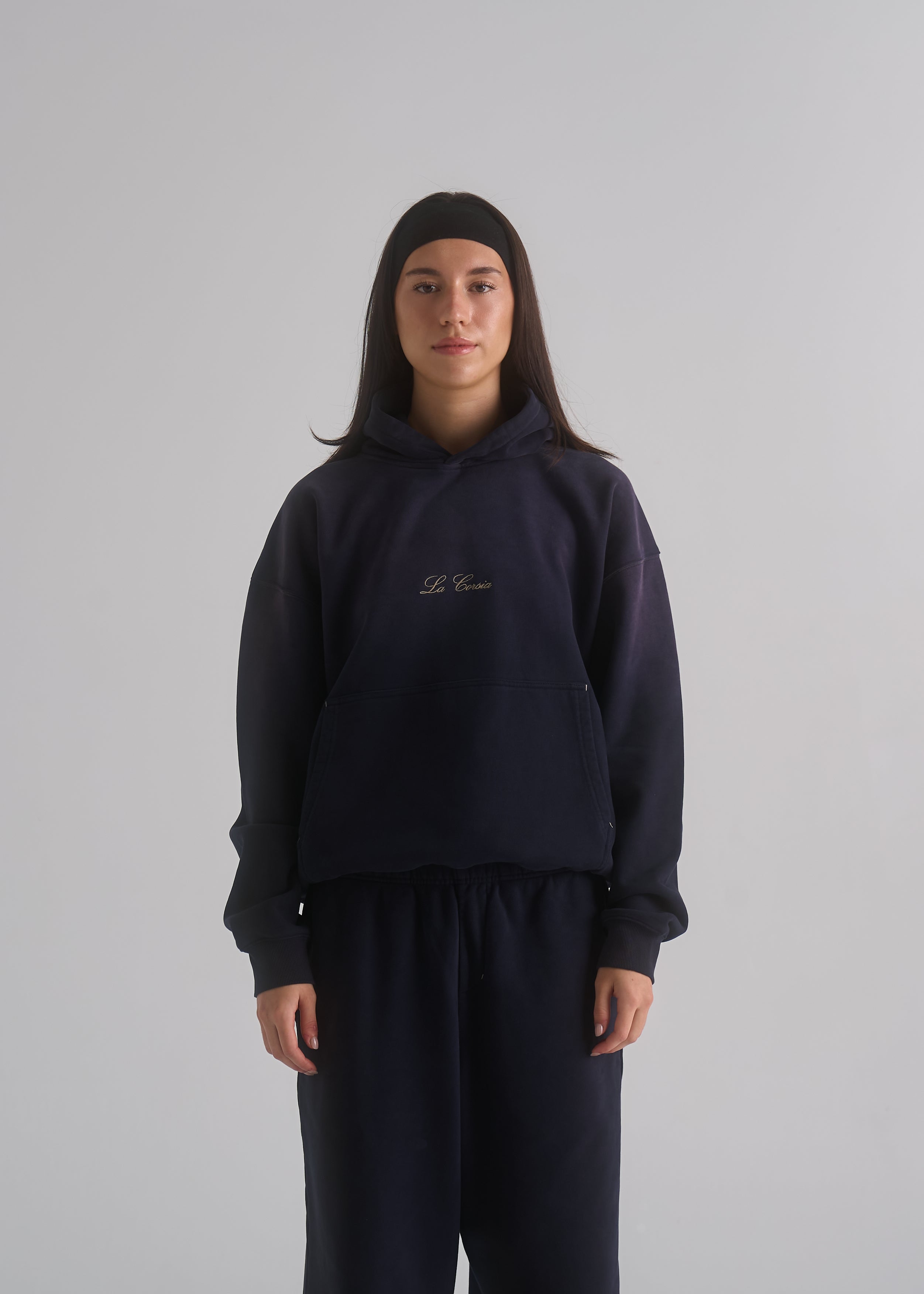Washed Script Hoodie