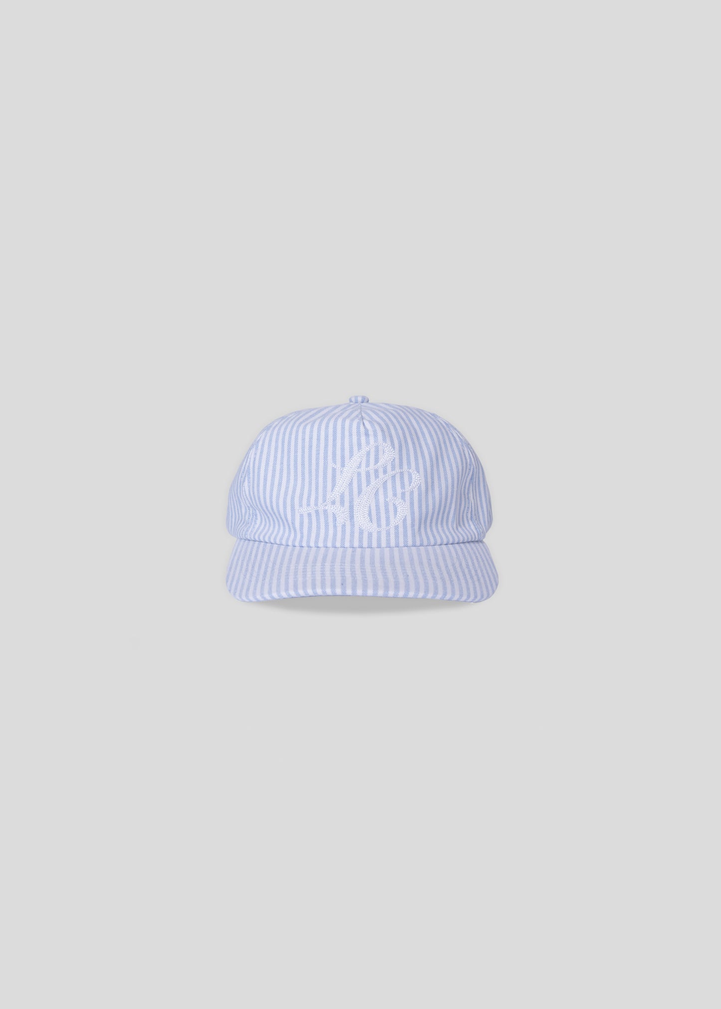 Monogram Cap - Blue Stripe