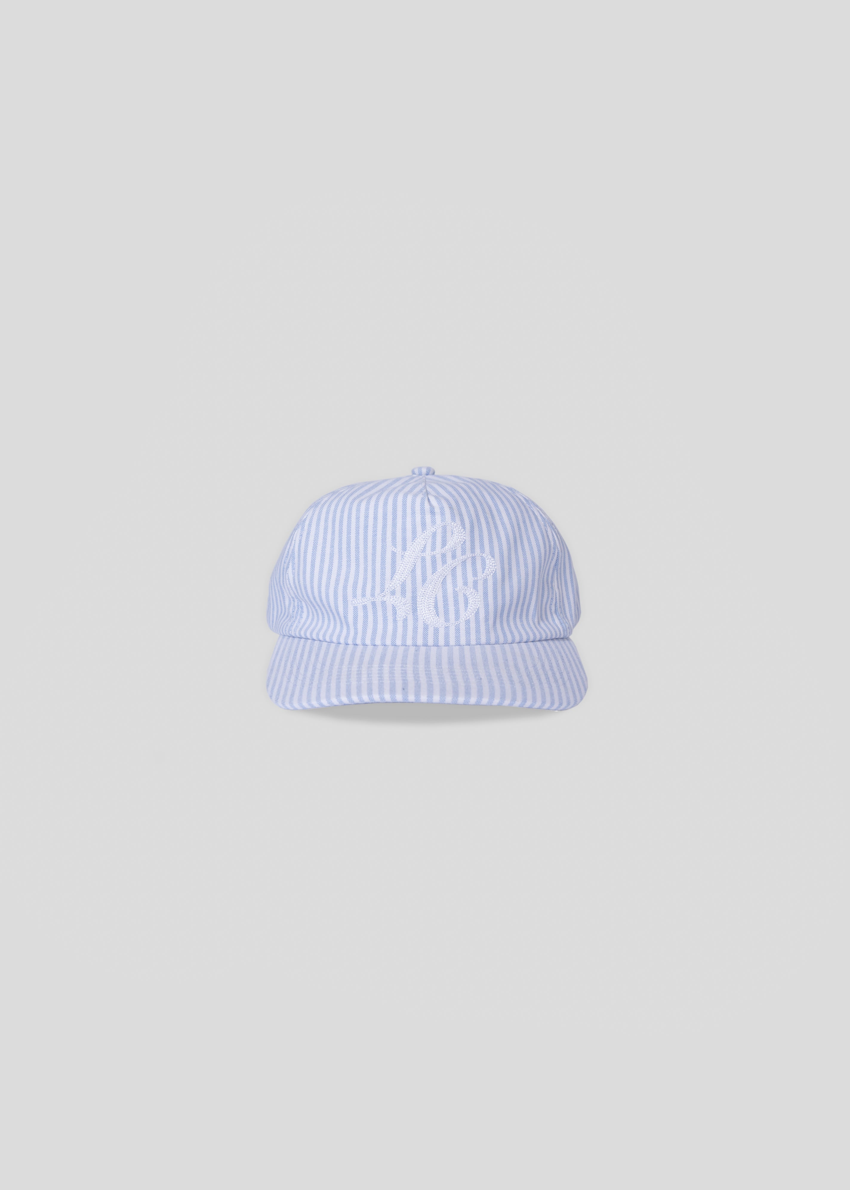 Monogram Cap - Blue Stripe