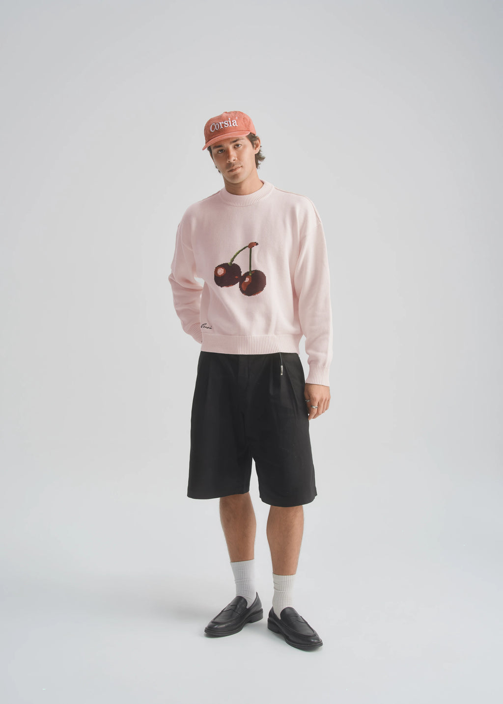 Cherry Intarsia Knit