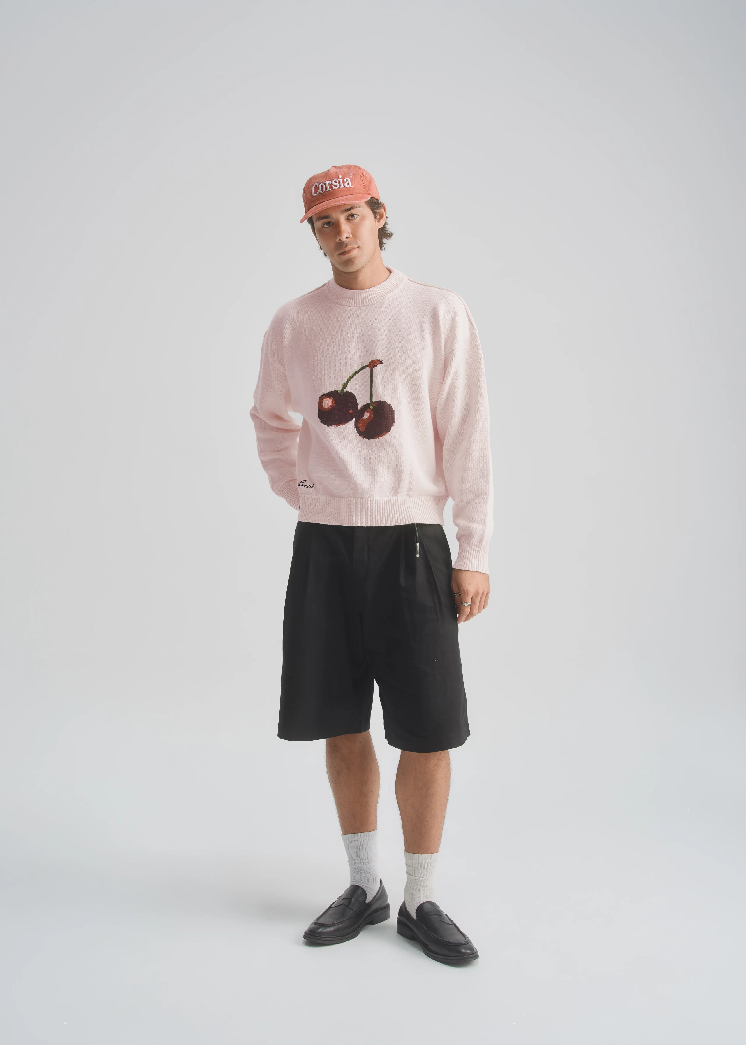 Cherry Intarsia Knit