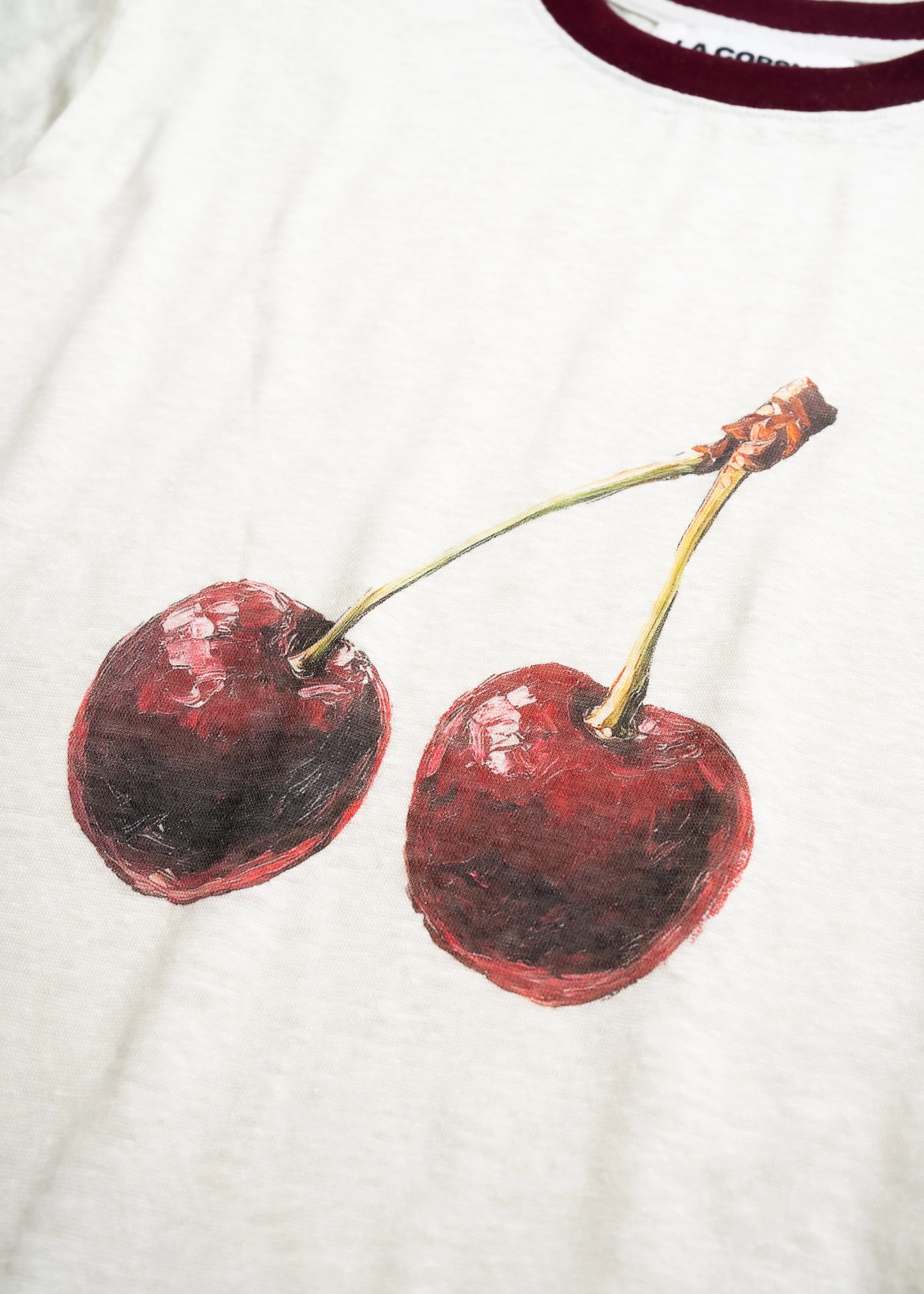 Jersey Knit Tee - Cherry