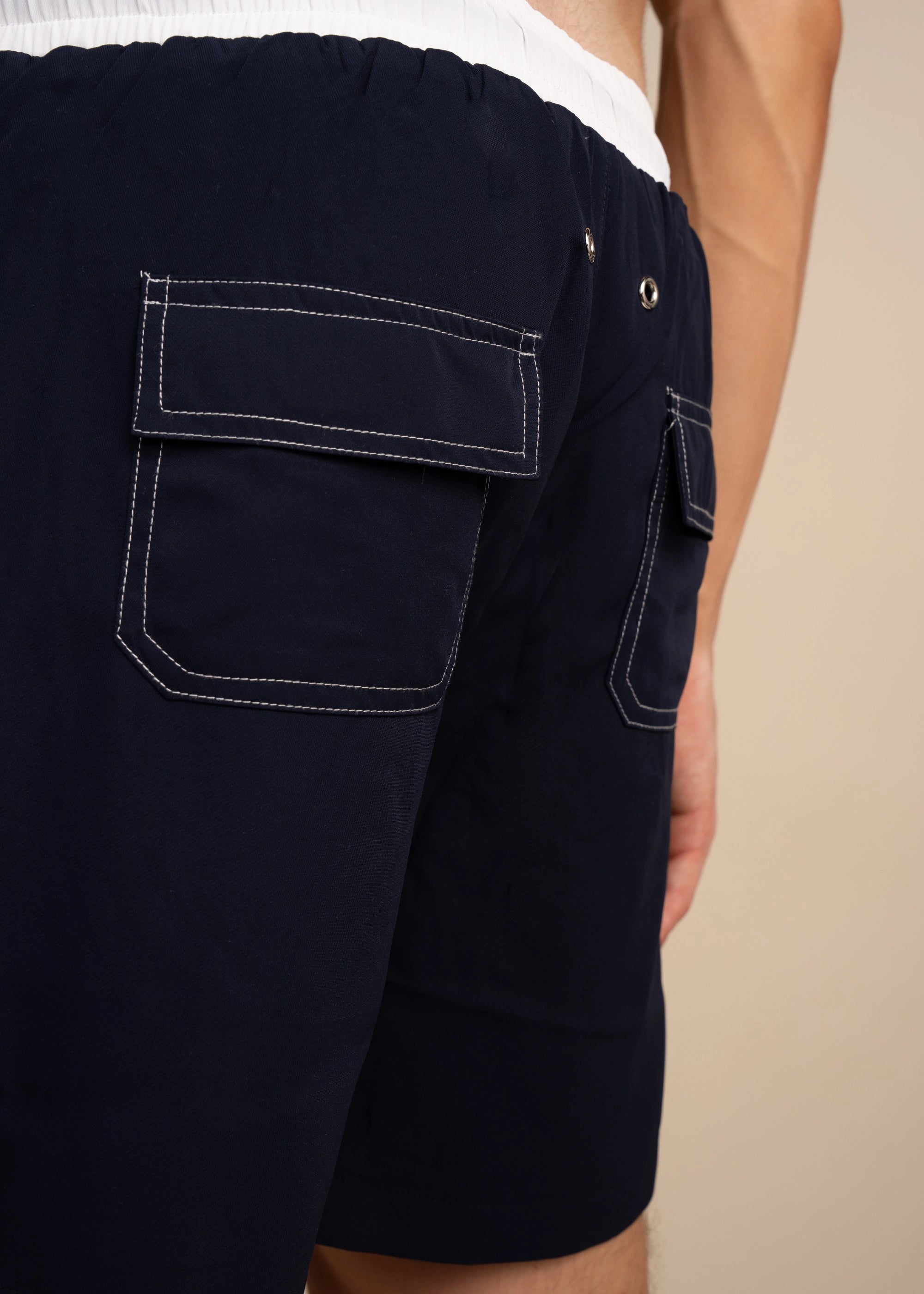 Closeup Studio Back Pockets Navy Swim Short La Corsia