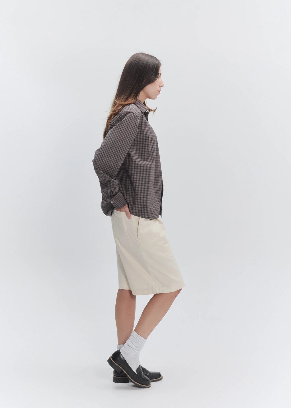 Wide Leg Pleated Short