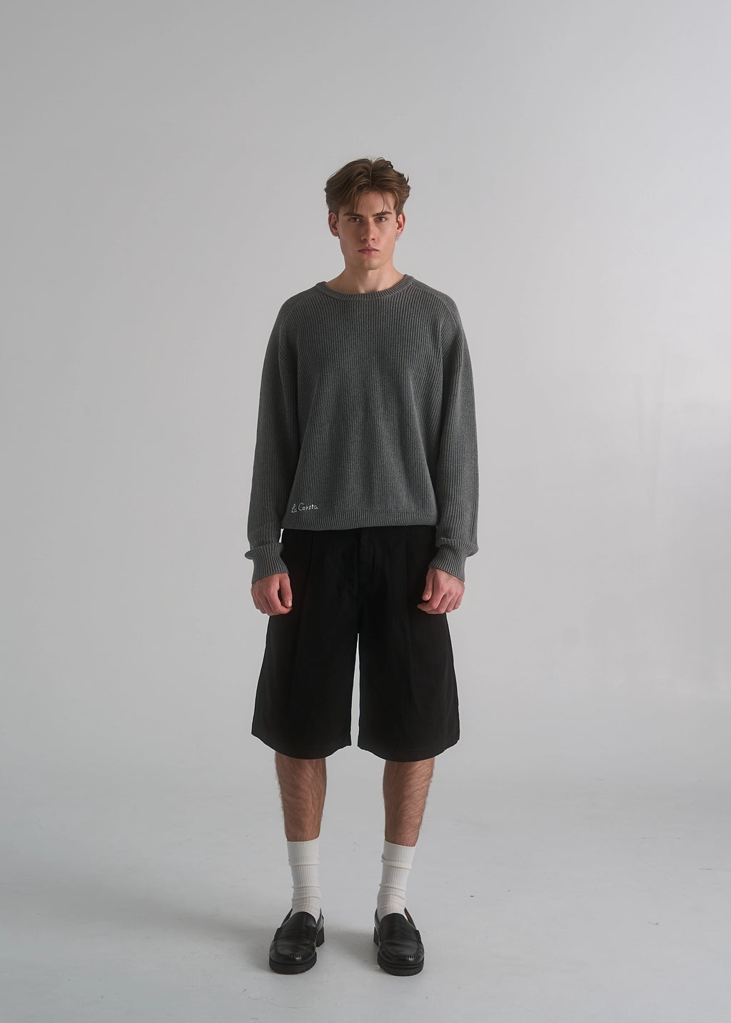 Wide Leg Pleated Short
