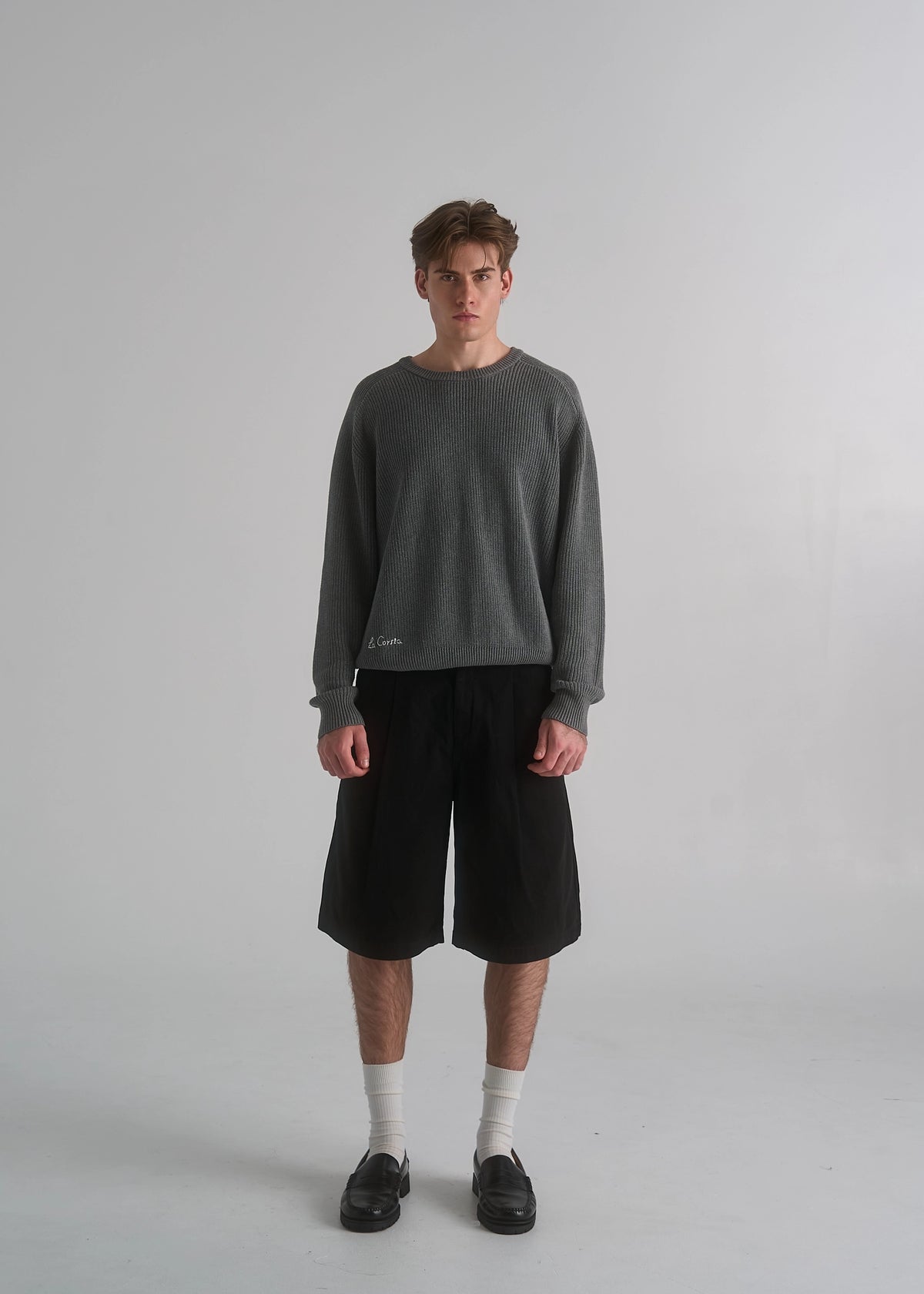 Wide Leg Pleated Short