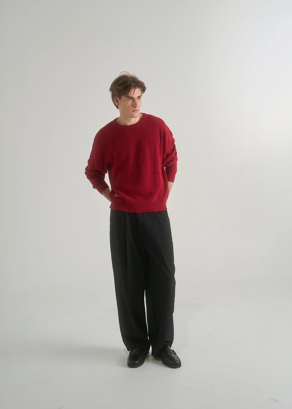 Wide Leg Pleated Trouser