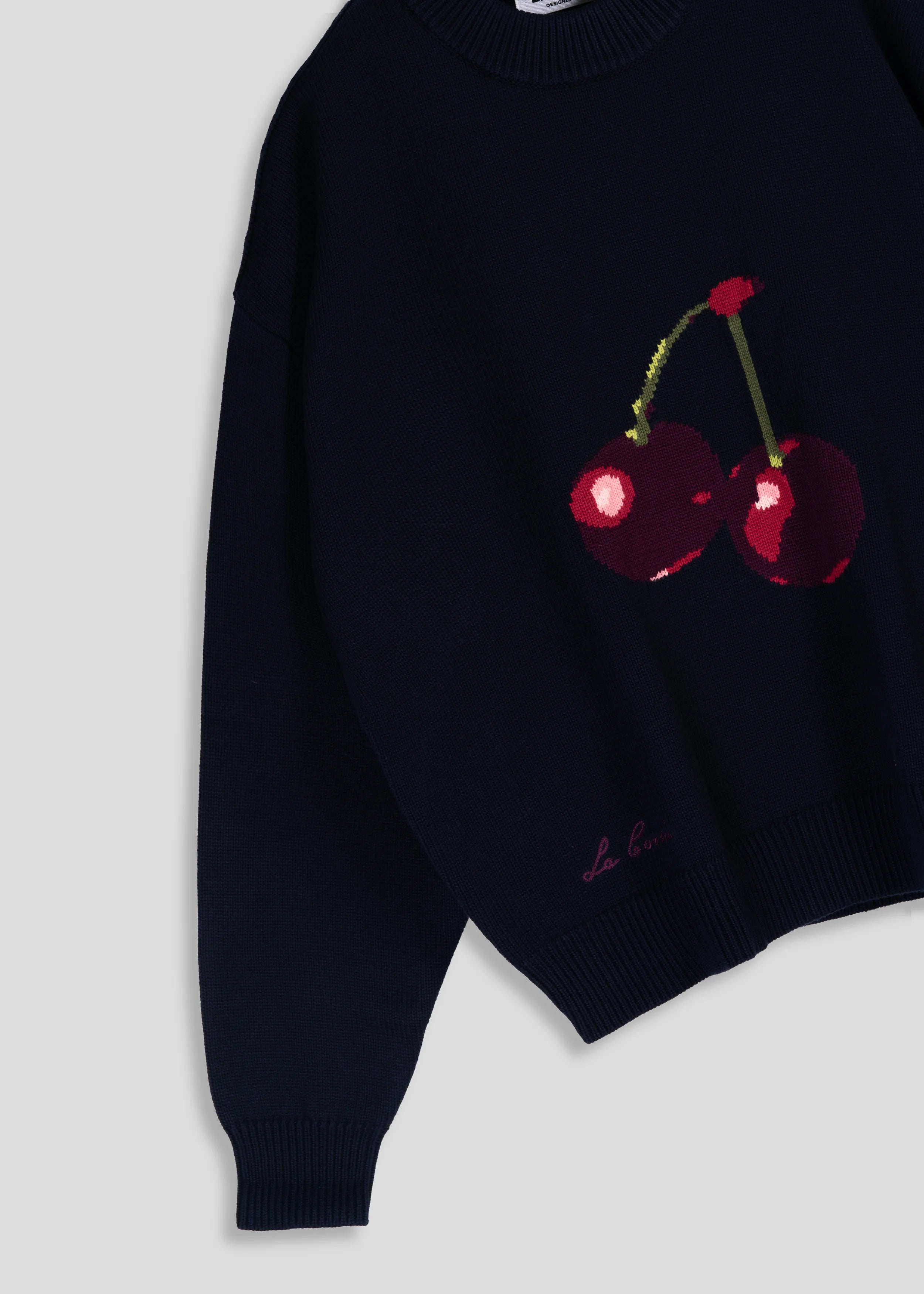 Cherry Intarsia Knit
