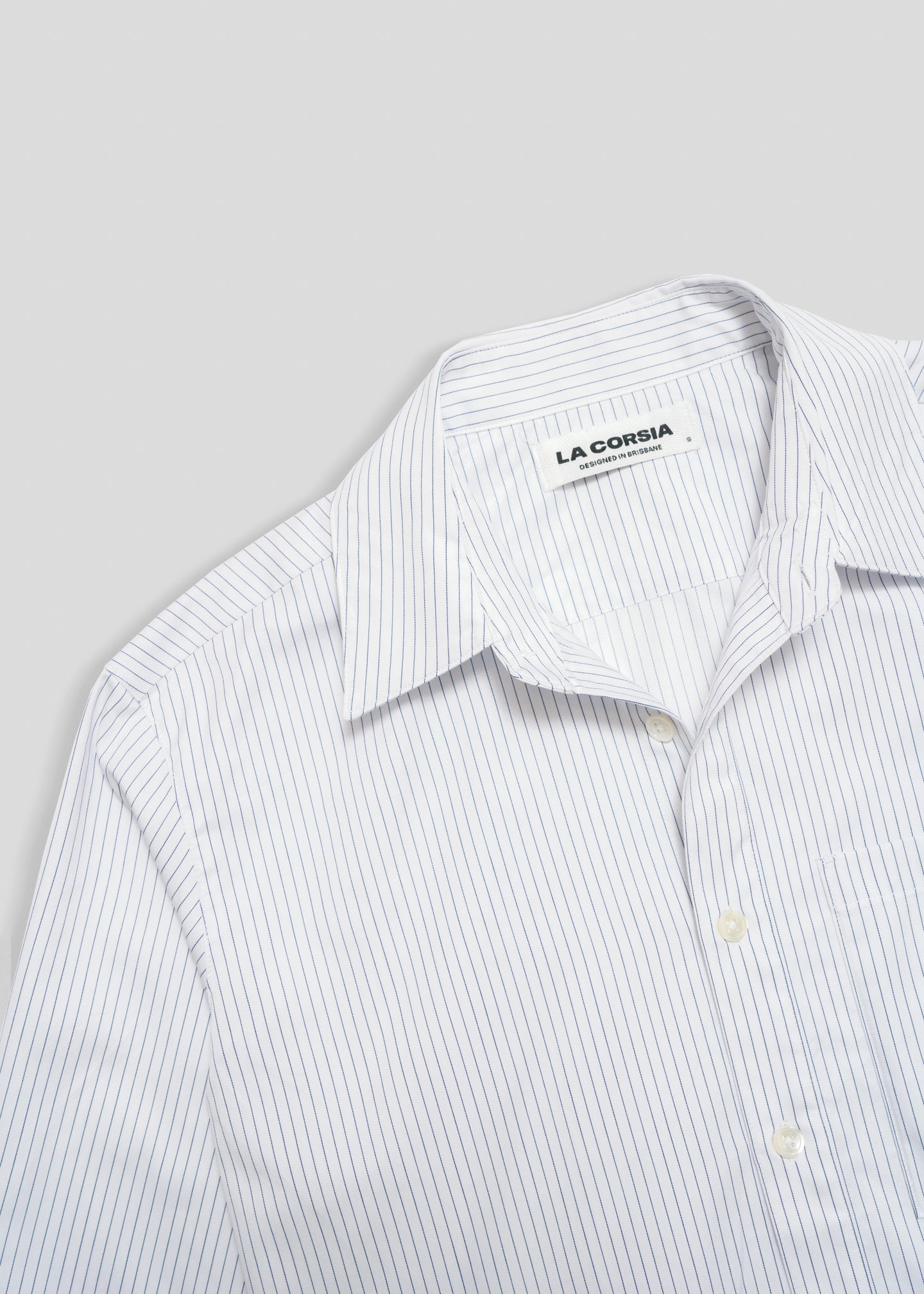 Business Shirt - Navy Pinstripe