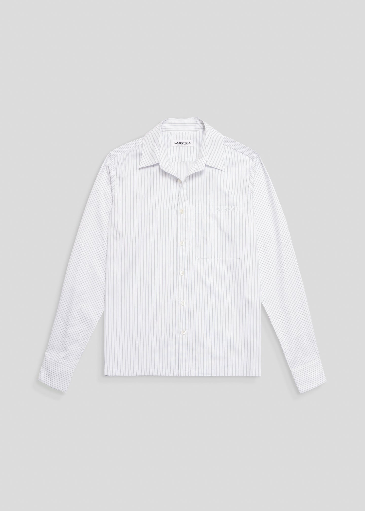 Business Shirt - Navy Pinstripe