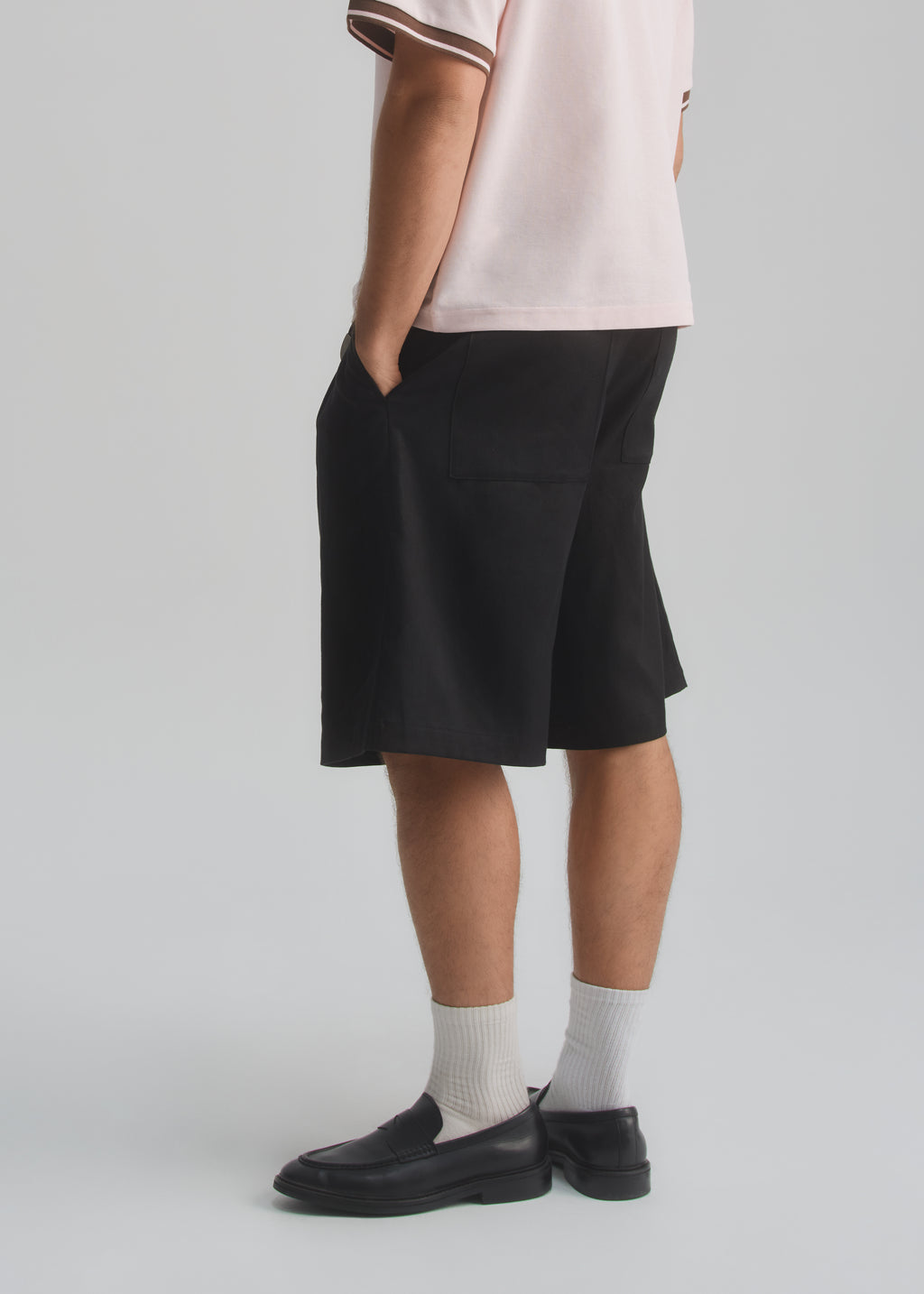 Wide Leg Pleated Short