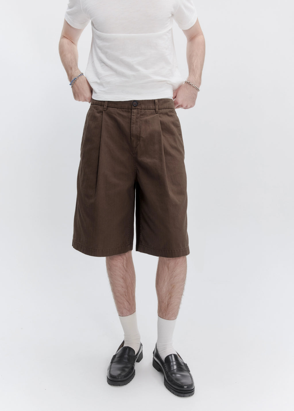 Wide Leg Pleated Short