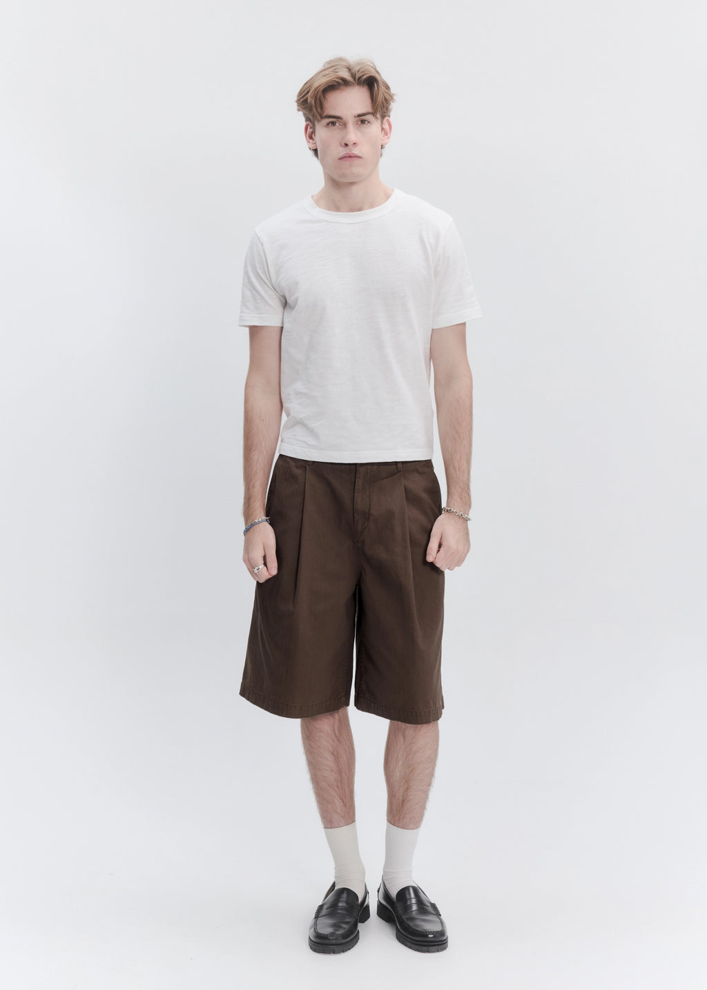 Wide Leg Pleated Short