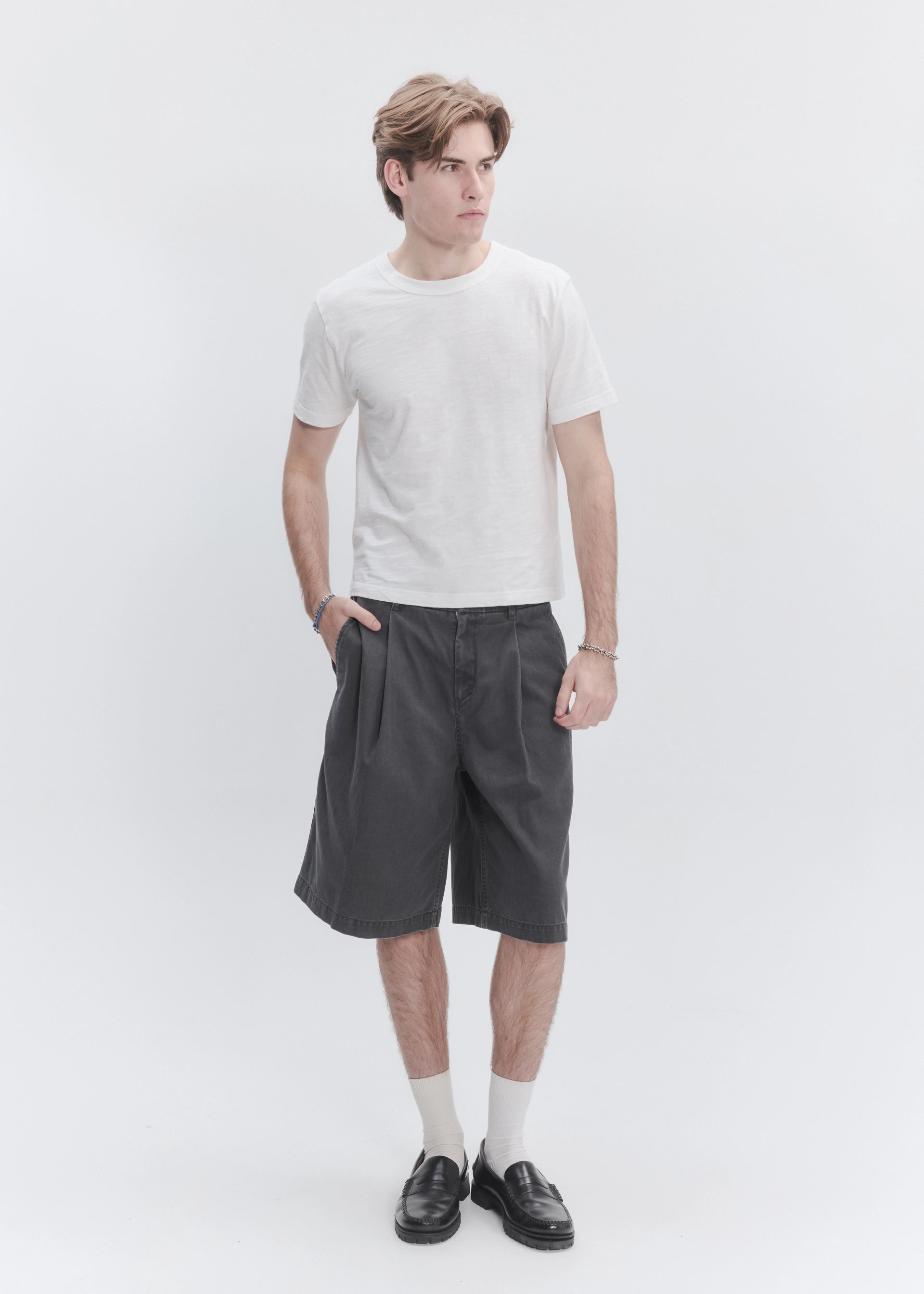 Wide Leg Pleated Short