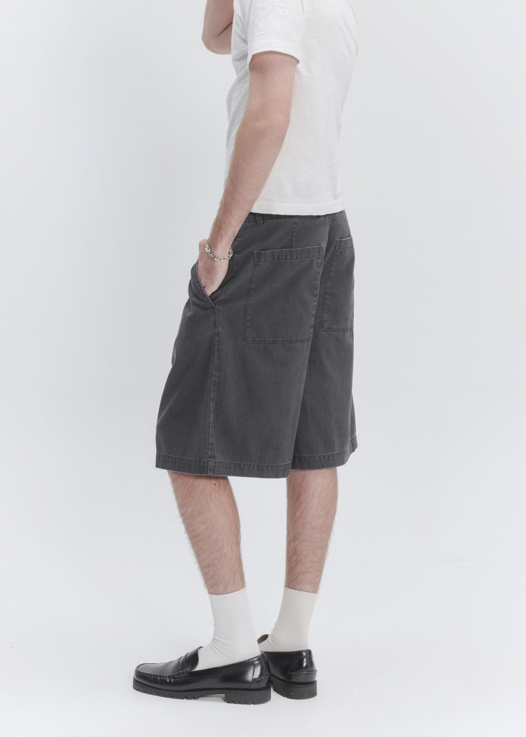 Wide Leg Pleated Short