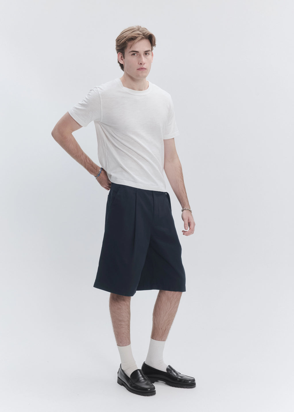 Wide Leg Pleated Short