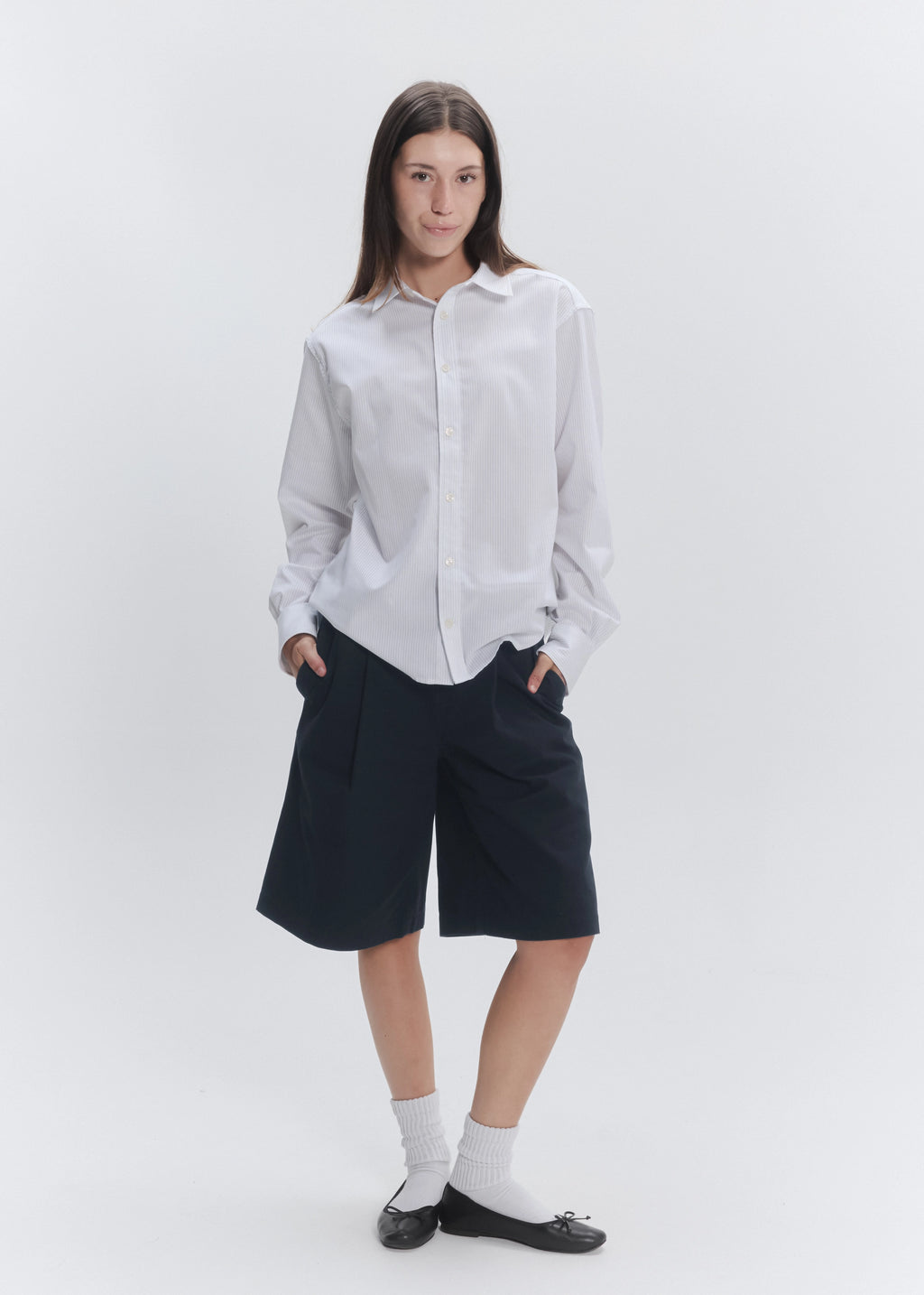 Wide Leg Pleated Short