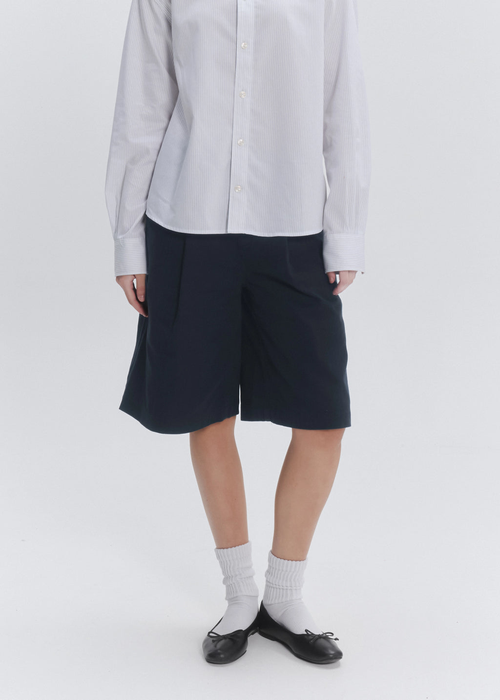 Wide Leg Pleated Short