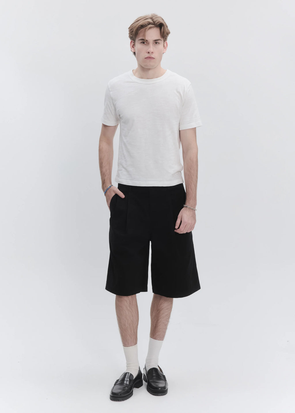 Wide Leg Pleated Short