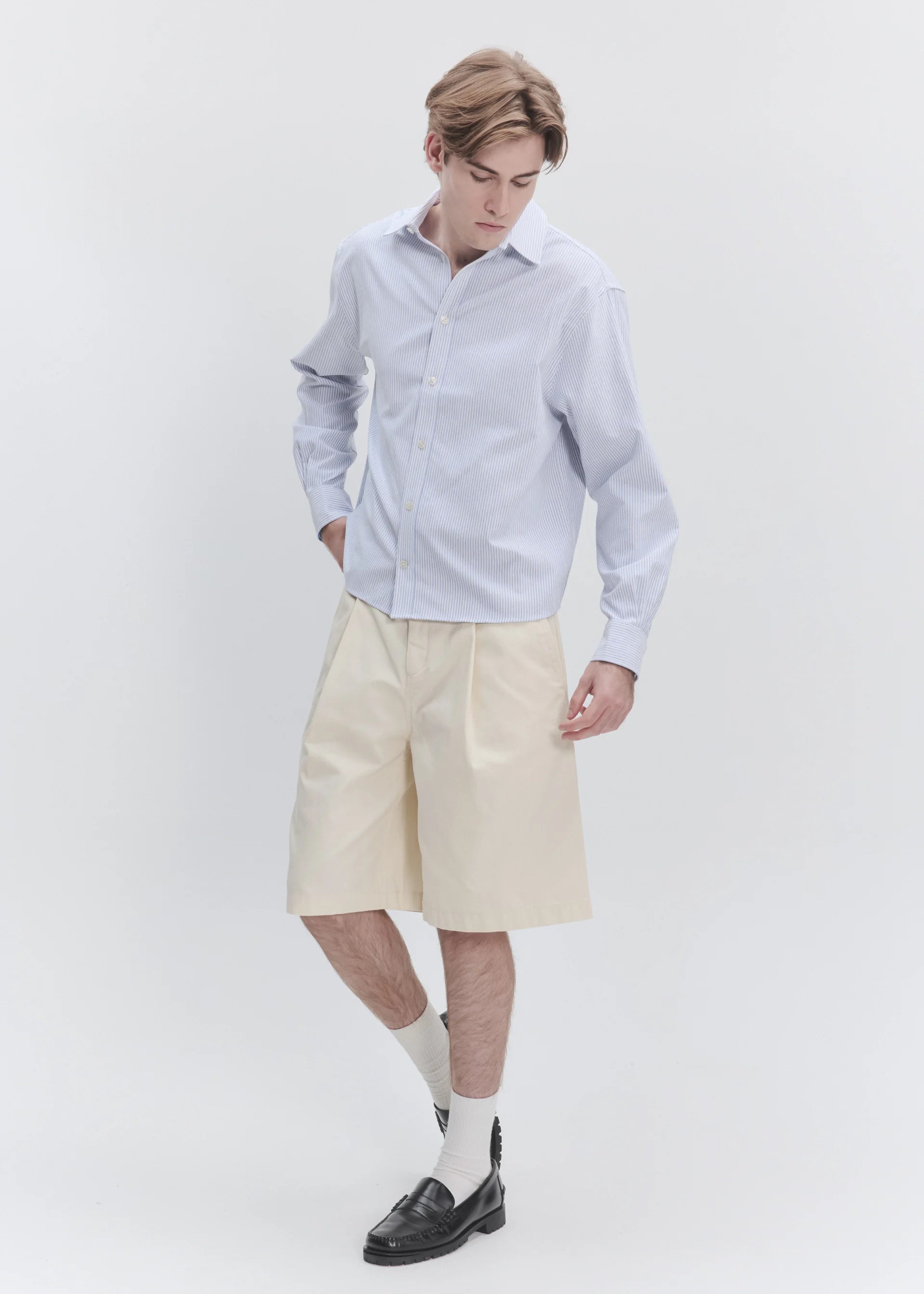 Wide Leg Pleated Short