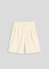 Wide Leg Pleated Shorts