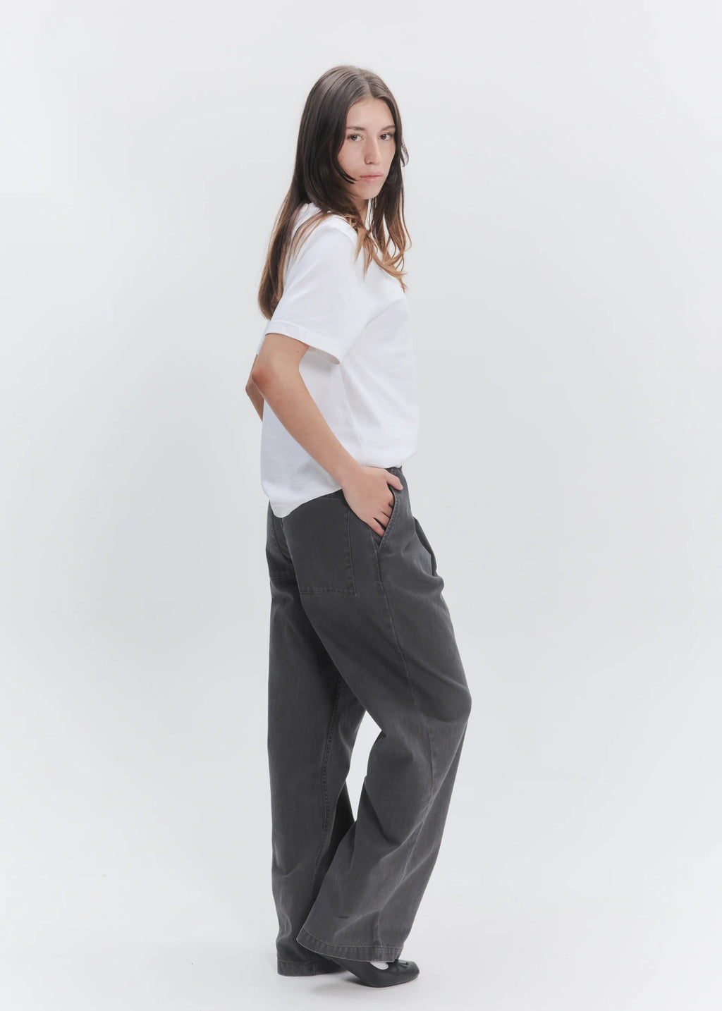 Wide Leg Pleated Trouser