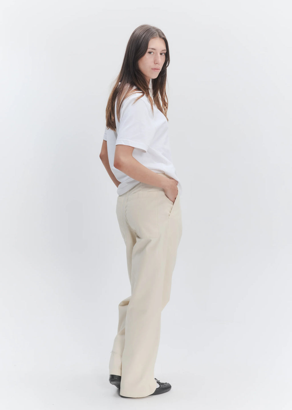 Wide Leg Pleated Trouser