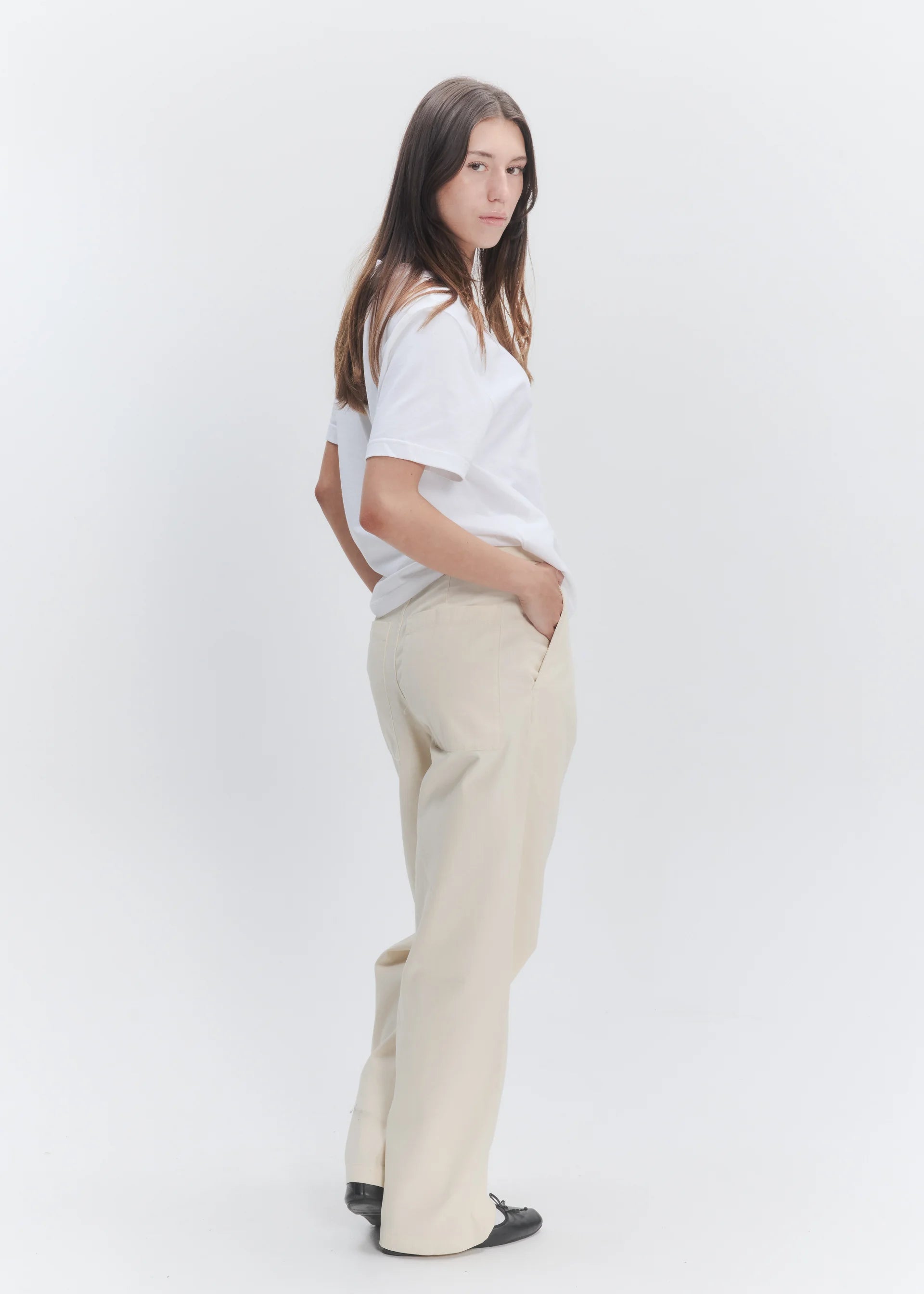 Wide Leg Pleated Trouser