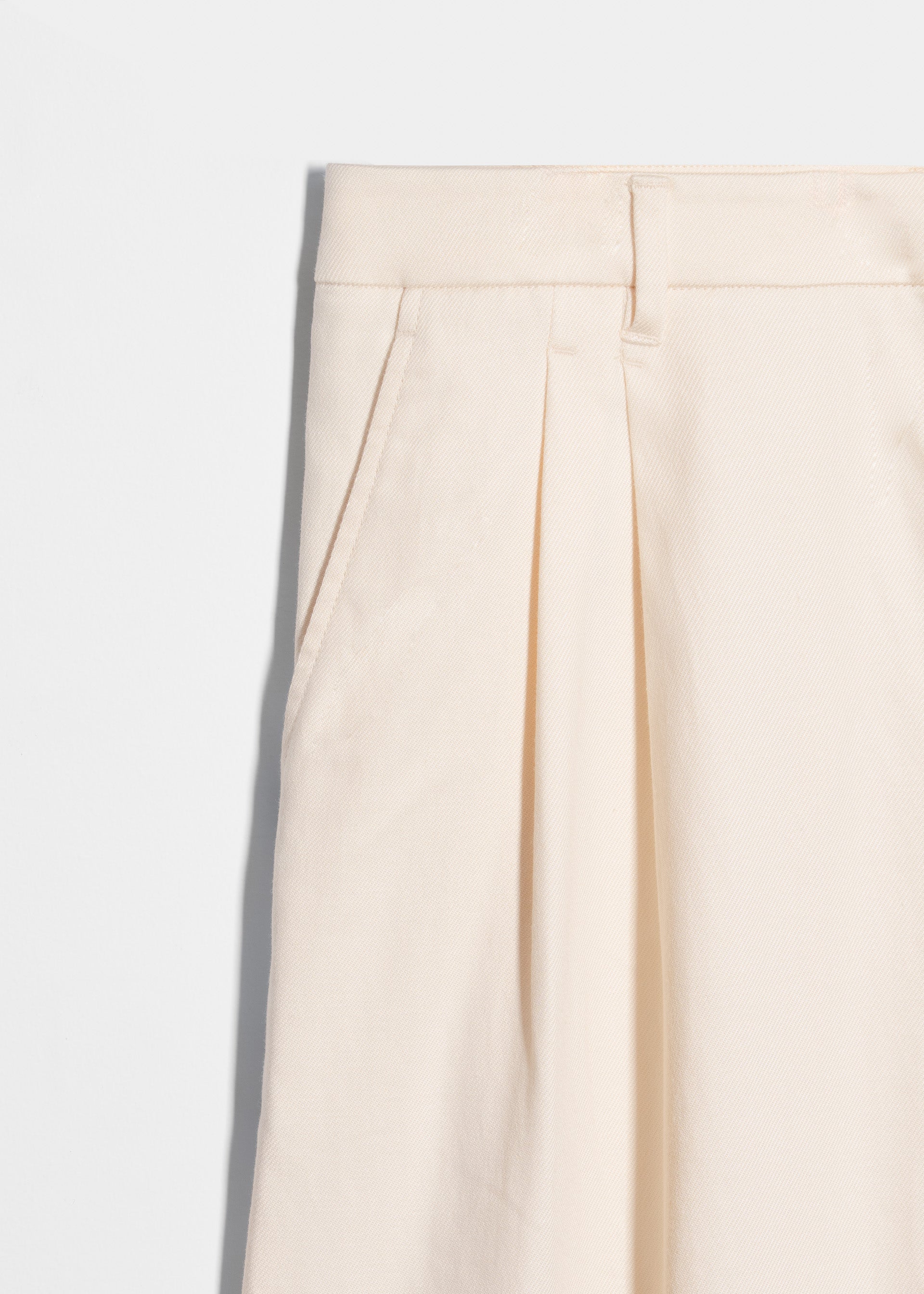 Wide Leg Pleated Trouser